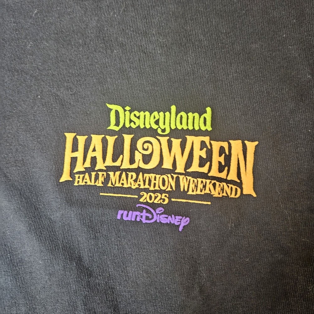 Disney Run Half Marathon Spirit Jersey 2025 Halloween Glow In The Dark Small - Picture 3 of 8